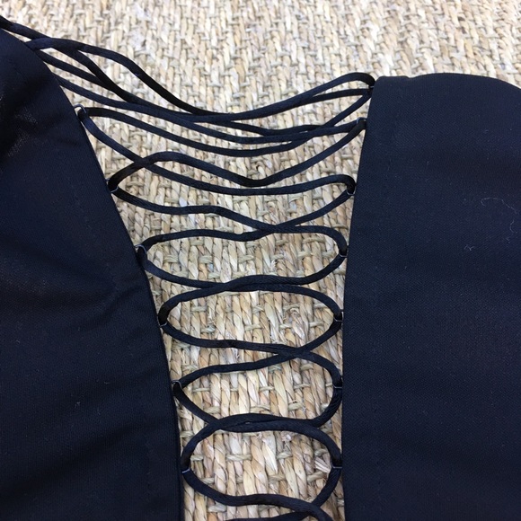 Heavy Red Corset style lace-up back Shirt Sz L - Picture 8 of 11